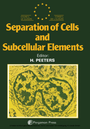 Separation of Cells and Subcellular Elements