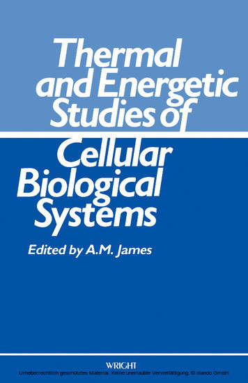 Thermal and Energetic Studies of Cellular Biological Systems main product photo