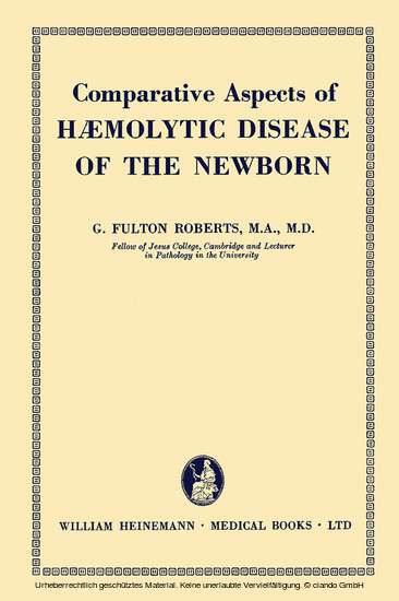 Comparative Aspects of Haemolytic Disease of the Newborn main product photo