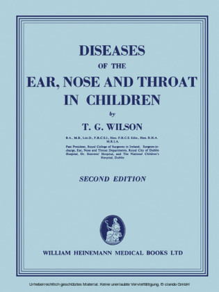 Diseases of the Ear, Nose, and Throat in Children