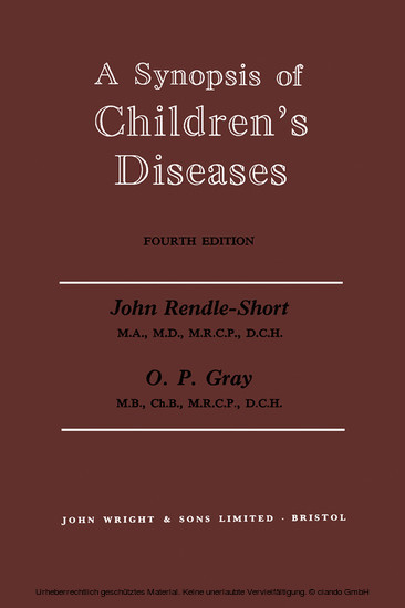 A Synopsis of Children's Diseases main product photo