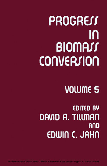 Progress in Biomass Conversion main product photo