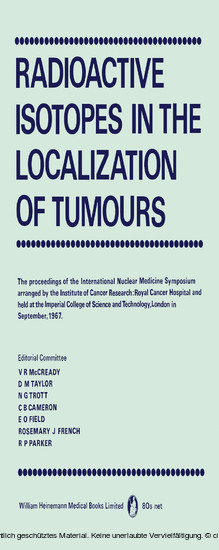 Radioactive Isotopes in the Localization of Tumours main product photo
