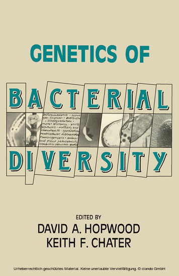 Genetics of Bacterial Diversity main product photo