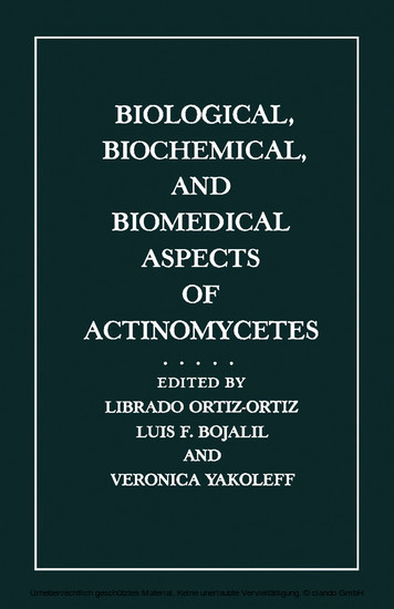 Biological, Biochemical, and Biomedical Aspects of Actinomycetes main product photo
