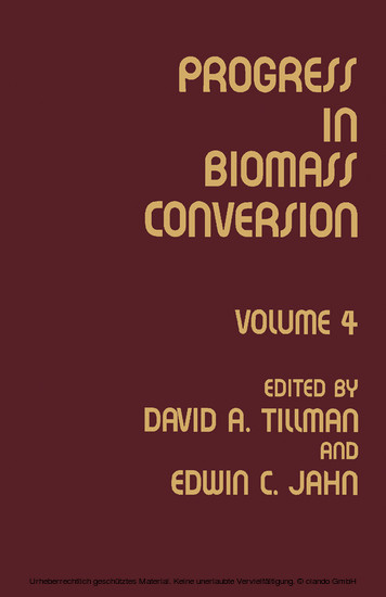 Progress in Biomass Conversion main product photo