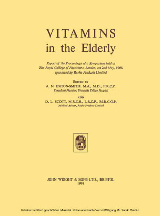 Vitamins in the Elderly