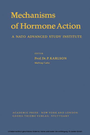 Mechanisms of Hormone Action main product photo