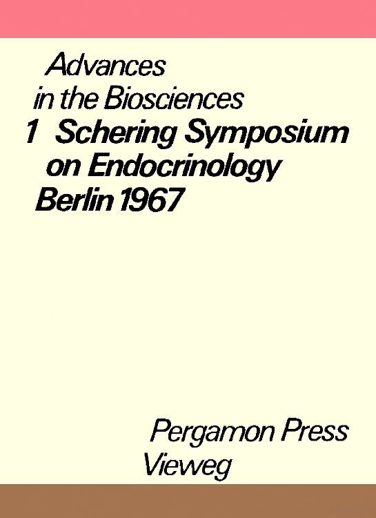 Schering Symposium on Endocrinology, Berlin, May 26 to 27, 1967 main product photo