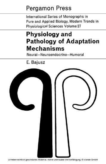 Physiology and Pathology of Adaptation Mechanisms main product photo