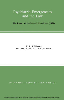Psychiatric Emergencies and the Law