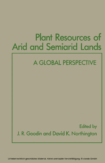Plant Resources of Arid and Semiarid Lands main product photo