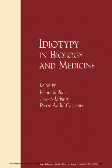 Idiotypy in Biology and Medicine main product photo