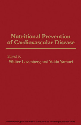 Nutritional Prevention of Cardiovascular Disease