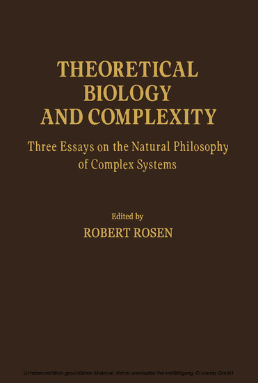 Theoretical Biology and Complexity main product photo