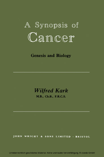 A Synopsis of Cancer main product photo