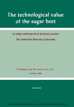 The Technological Value of the Sugar Beet