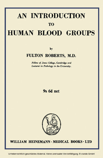An Introduction to Human Blood Groups main product photo