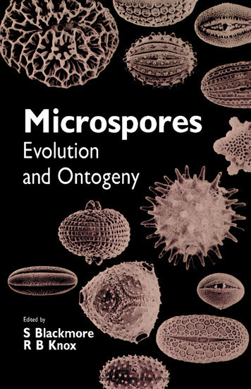 Microspores Evolution and Ontogeny main product photo