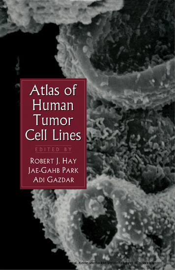 Atlas of Human Tumor Cell Lines main product photo