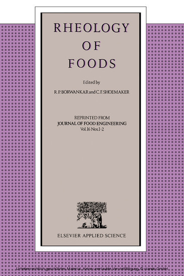 Rheology of Foods main product photo