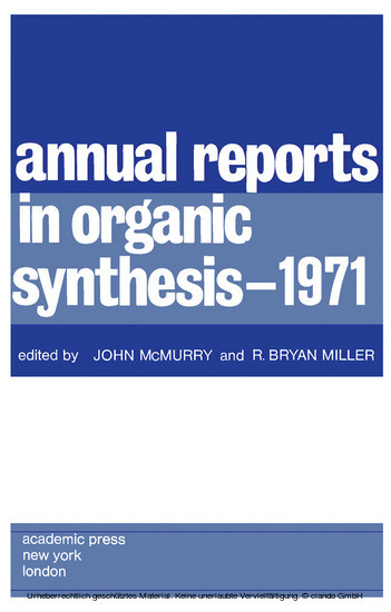 Annual Reports in Organic Synthesis - 1971 main product photo