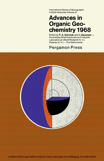 Advances in Organic Geochemistry 1968 main product photo