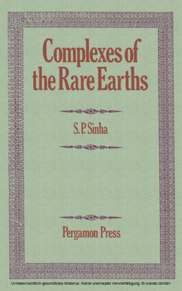 Complexes of the Rare Earths