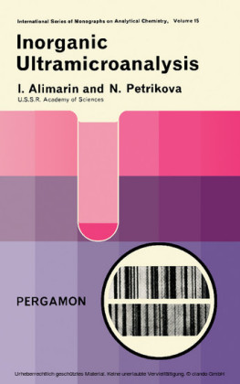 Inorganic Ultramicroanalysis