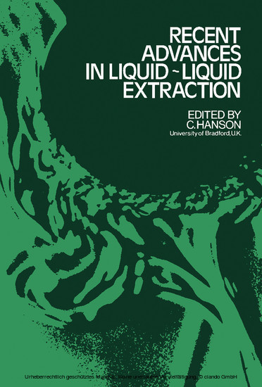 Recent Advances in Liquid-Liquid Extraction main product photo