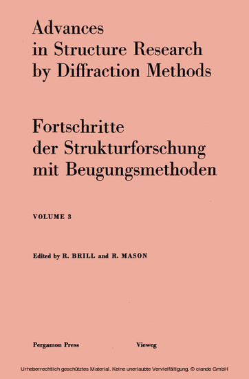 Advances in Structure Research by Diffraction Methods main product photo