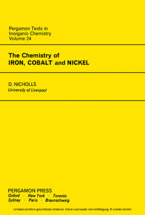 The Chemistry of Iron, Cobalt and Nickel