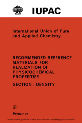 Recommended Reference Materials for Realization of Physicochemical Properties