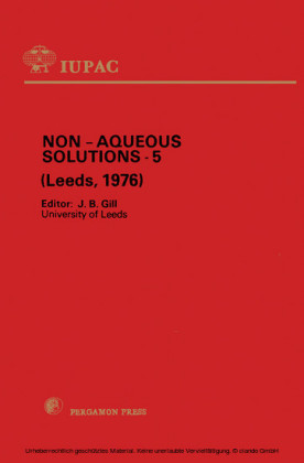 Non-Aqueous Solutions - 5