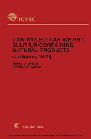 Low Molecular Weight Sulphur Containing Natural Products main product photo