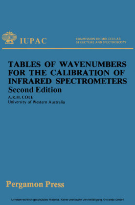 Tables of Wavenumbers for the Calibration of Infrared Spectrometers