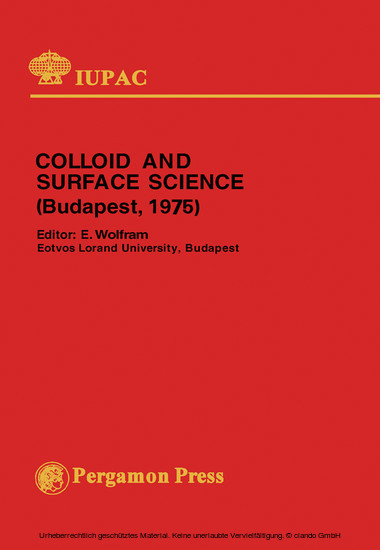 Colloid and Surface Science main product photo