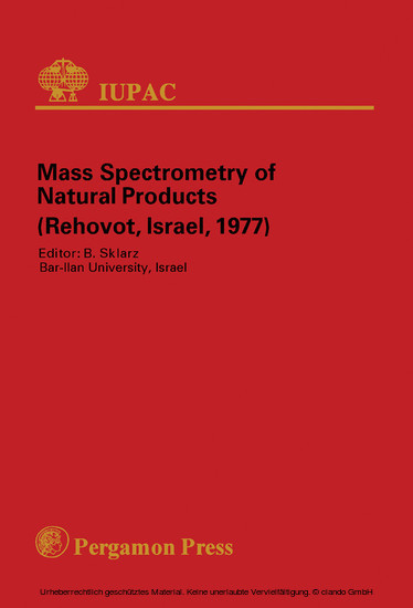 Mass Spectrometry of Natural Products main product photo