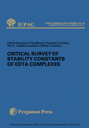 Critical Survey of Stability Constants of EDTA Complexes