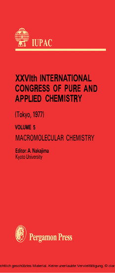 Macromolecular Chemistry main product photo