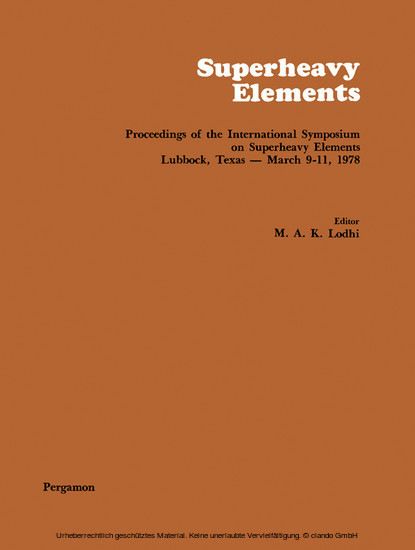 Superheavy Elements main product photo