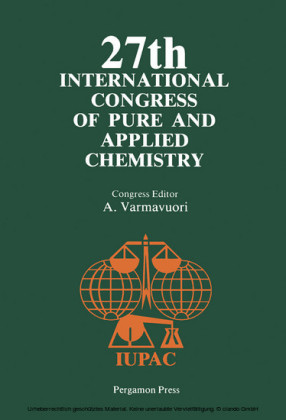 27th International Congress of Pure and Applied Chemistry
