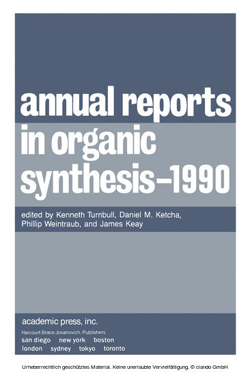 Annual Reports in Organic Synthesis - 1990 main product photo