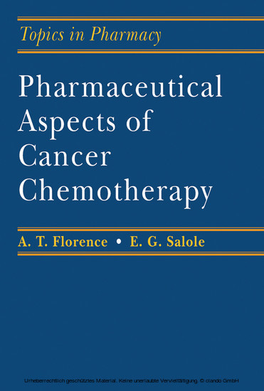 Pharmaceutical Aspects of Cancer Chemotherapy main product photo