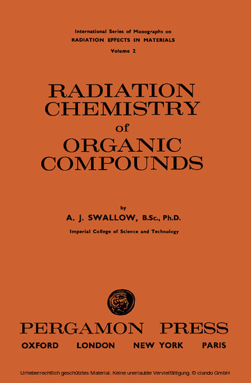 Radiation Chemistry of Organic Compounds main product photo