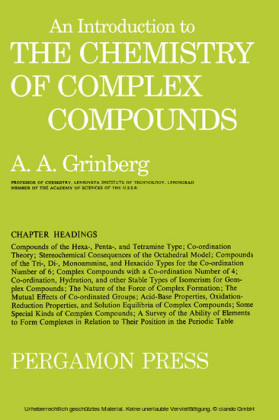 An Introduction to the Chemistry of Complex Compounds