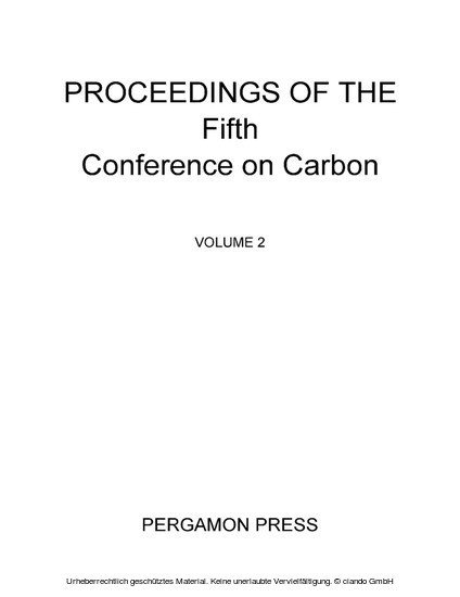 Proceedings of the Fifth Conference on Carbon main product photo