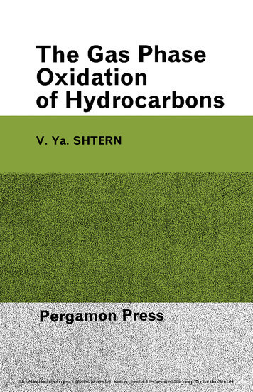 The Gas-Phase Oxidation of Hydrocarbons main product photo