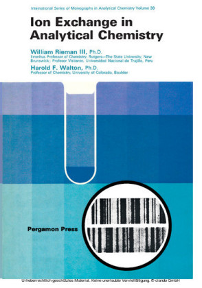 Ion Exchange in Analytical Chemistry