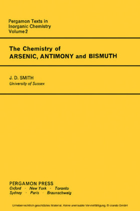 The Chemistry of Arsenic, Antimony and Bismuth